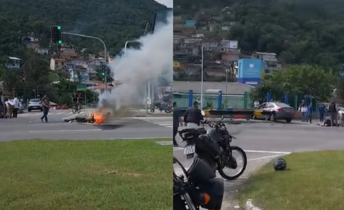 Grave acidente na Via Expressa Sul em Florianópolis prejudica o trânsito nesta quinta (4); Vídeo