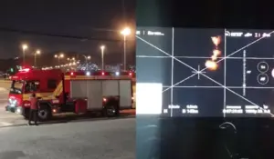 Incêndio em Florianópolis: Bombeiros controlam fogo com drones e viaturas